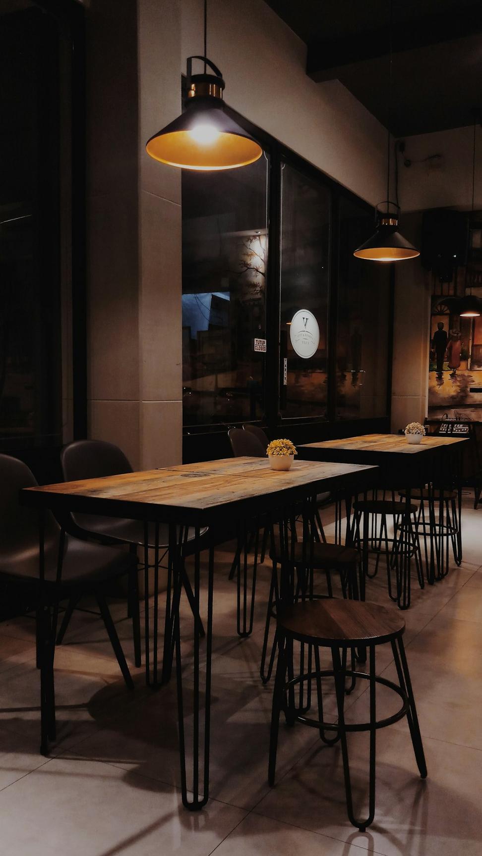 Before design - empty restaurant space
