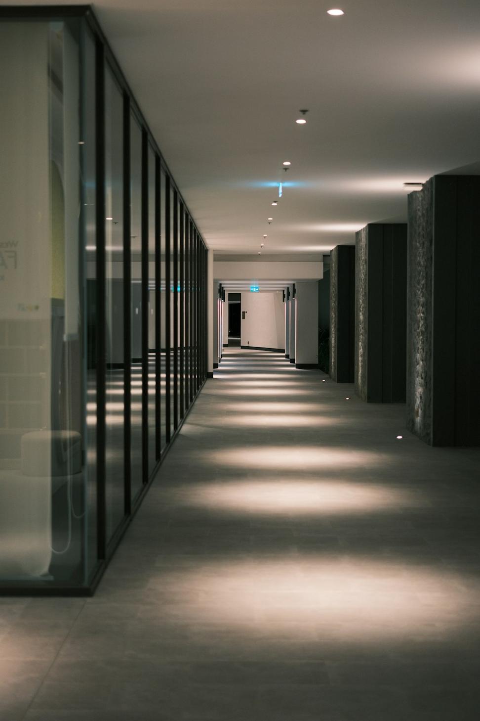 Modern office lobby