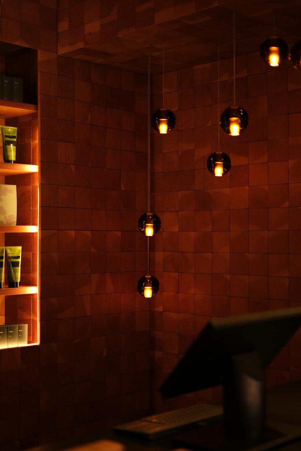 Wine display wall